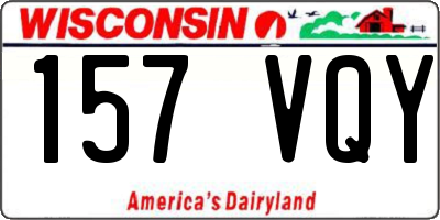 WI license plate 157VQY