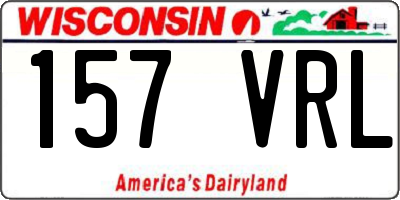 WI license plate 157VRL