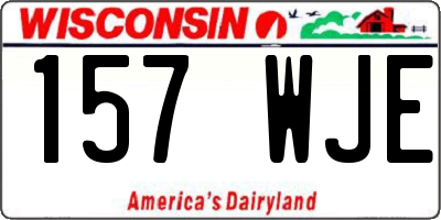 WI license plate 157WJE