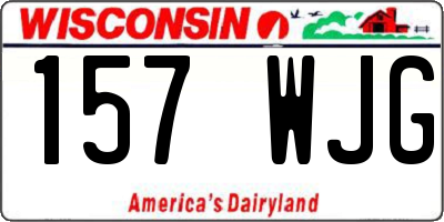 WI license plate 157WJG