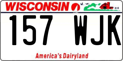 WI license plate 157WJK