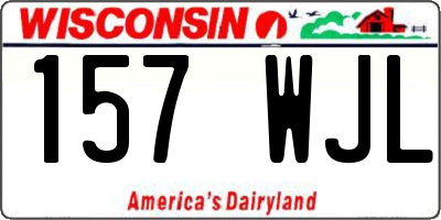 WI license plate 157WJL