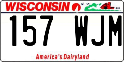 WI license plate 157WJM