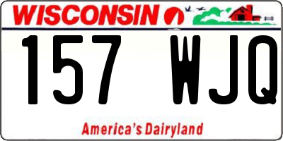 WI license plate 157WJQ