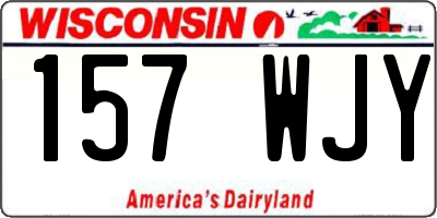 WI license plate 157WJY