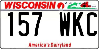 WI license plate 157WKC