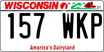 WI license plate 157WKP