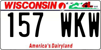 WI license plate 157WKW