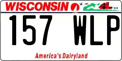 WI license plate 157WLP