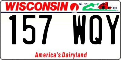 WI license plate 157WQY