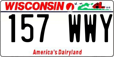 WI license plate 157WWY