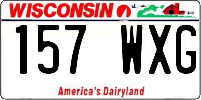 WI license plate 157WXG