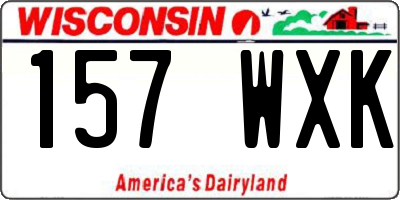 WI license plate 157WXK