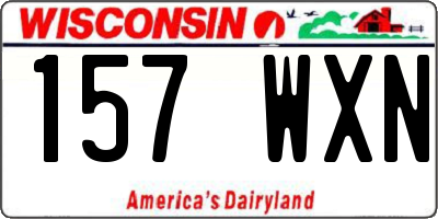 WI license plate 157WXN