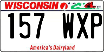 WI license plate 157WXP
