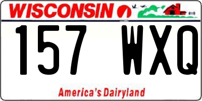 WI license plate 157WXQ