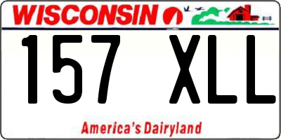 WI license plate 157XLL