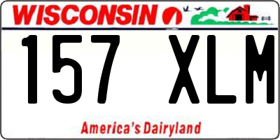 WI license plate 157XLM