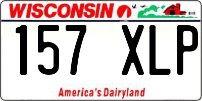 WI license plate 157XLP