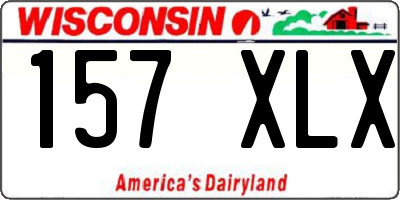 WI license plate 157XLX