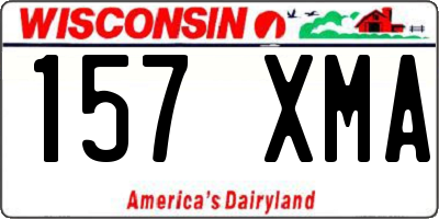 WI license plate 157XMA