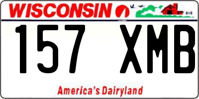 WI license plate 157XMB