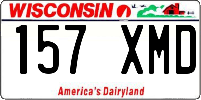 WI license plate 157XMD