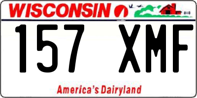 WI license plate 157XMF