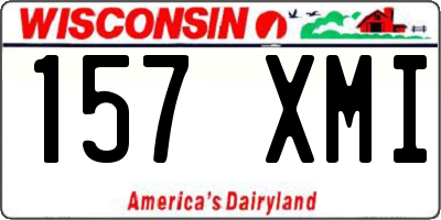 WI license plate 157XMI