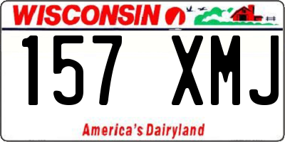 WI license plate 157XMJ