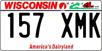 WI license plate 157XMK