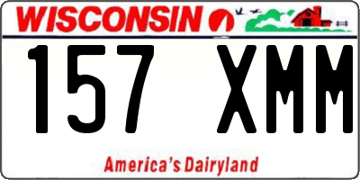 WI license plate 157XMM