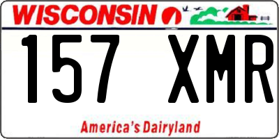 WI license plate 157XMR