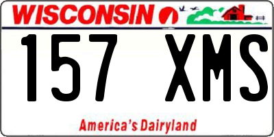 WI license plate 157XMS