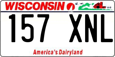 WI license plate 157XNL