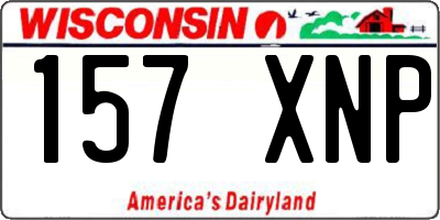 WI license plate 157XNP
