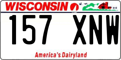 WI license plate 157XNW