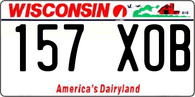 WI license plate 157XOB