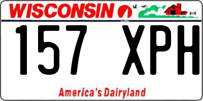 WI license plate 157XPH