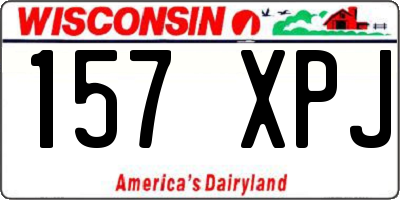 WI license plate 157XPJ