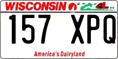 WI license plate 157XPQ