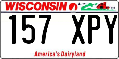 WI license plate 157XPY