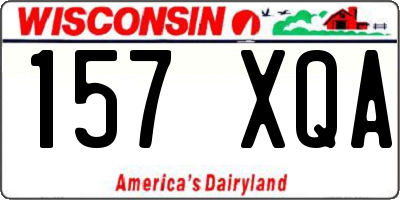 WI license plate 157XQA