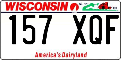 WI license plate 157XQF