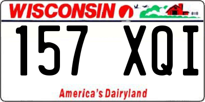 WI license plate 157XQI