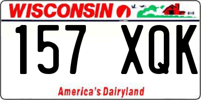 WI license plate 157XQK
