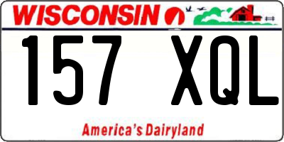 WI license plate 157XQL
