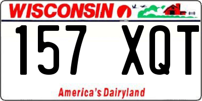 WI license plate 157XQT