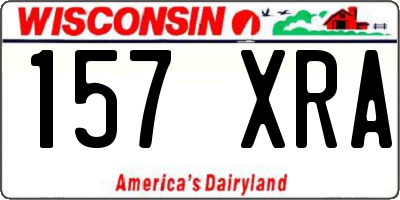 WI license plate 157XRA