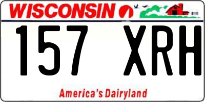 WI license plate 157XRH